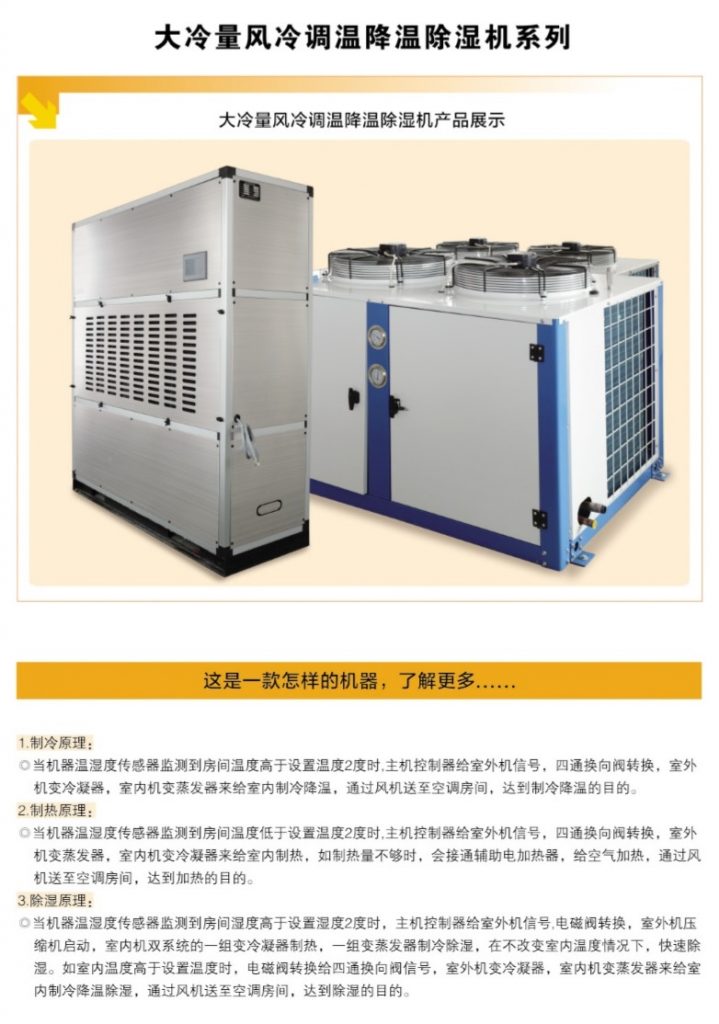 大冷量調(diào)溫降溫除濕機(jī)