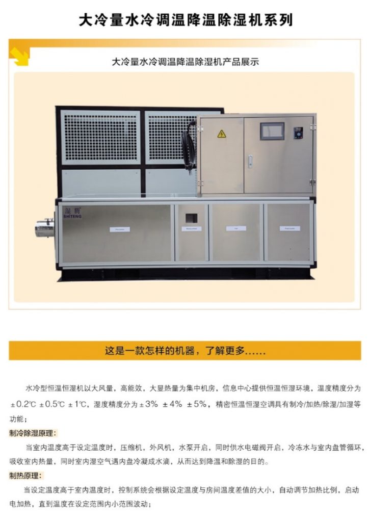 水冷調(diào)溫降溫除濕機
